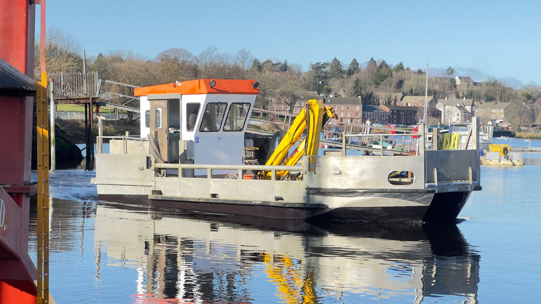 Multicat workboat operating on sheltered water