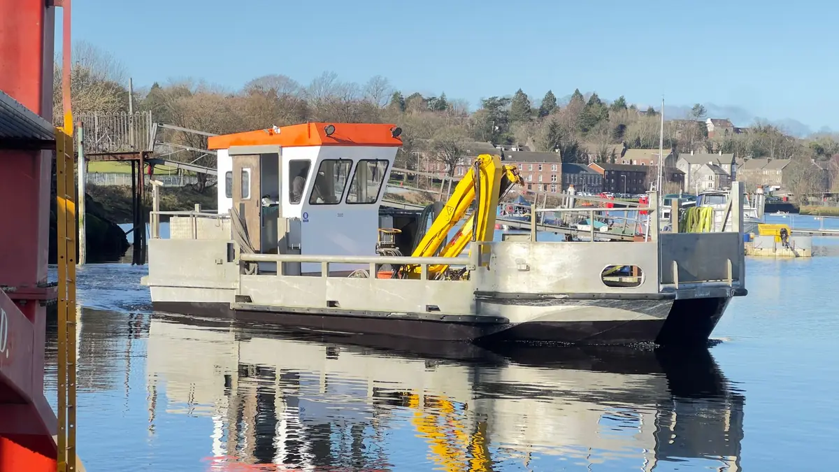 Multicat workboat operating on sheltered water